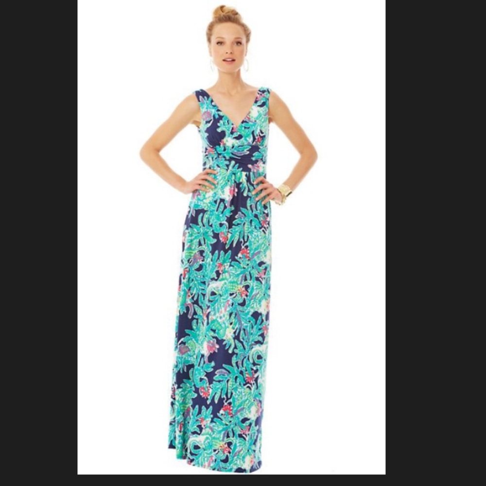 Lilly Pulitzer-  Sloan’s v-neck maxi dress